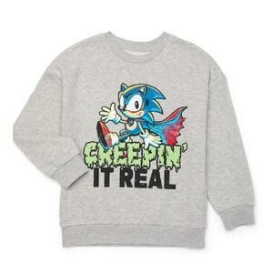 Sonic the Hedgehog Halloween Graphic Sweatshirt, Creepin It Real, Size M (8)